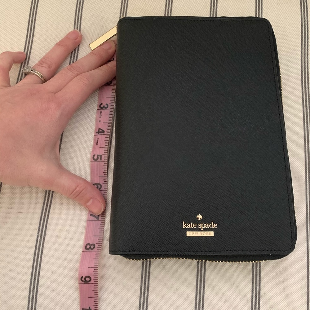 Kate Spade black planner organizer